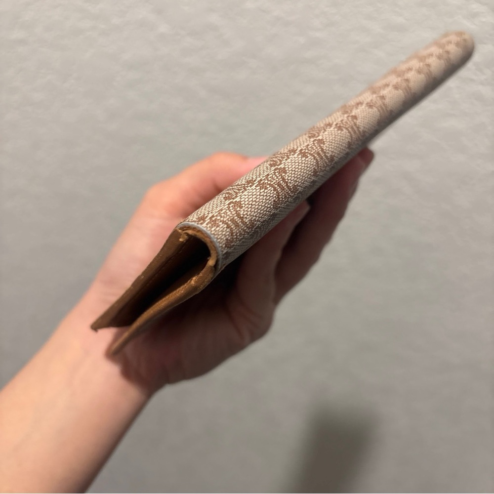 Celine Triomphe Pattern Continental Wallet - Beig… - image 8